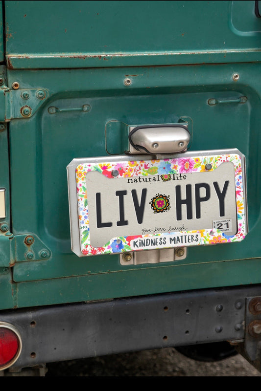 Natural Life License Plate Frame- Kindness Matters