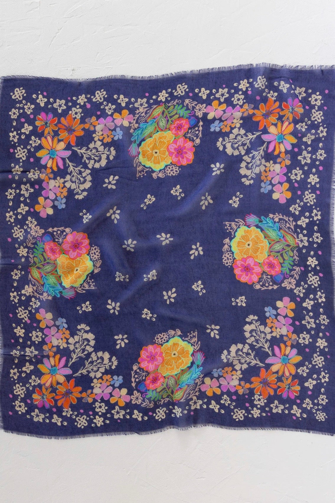 Natural Life Boho Bandana Scarf- Tropic Bandana Navy