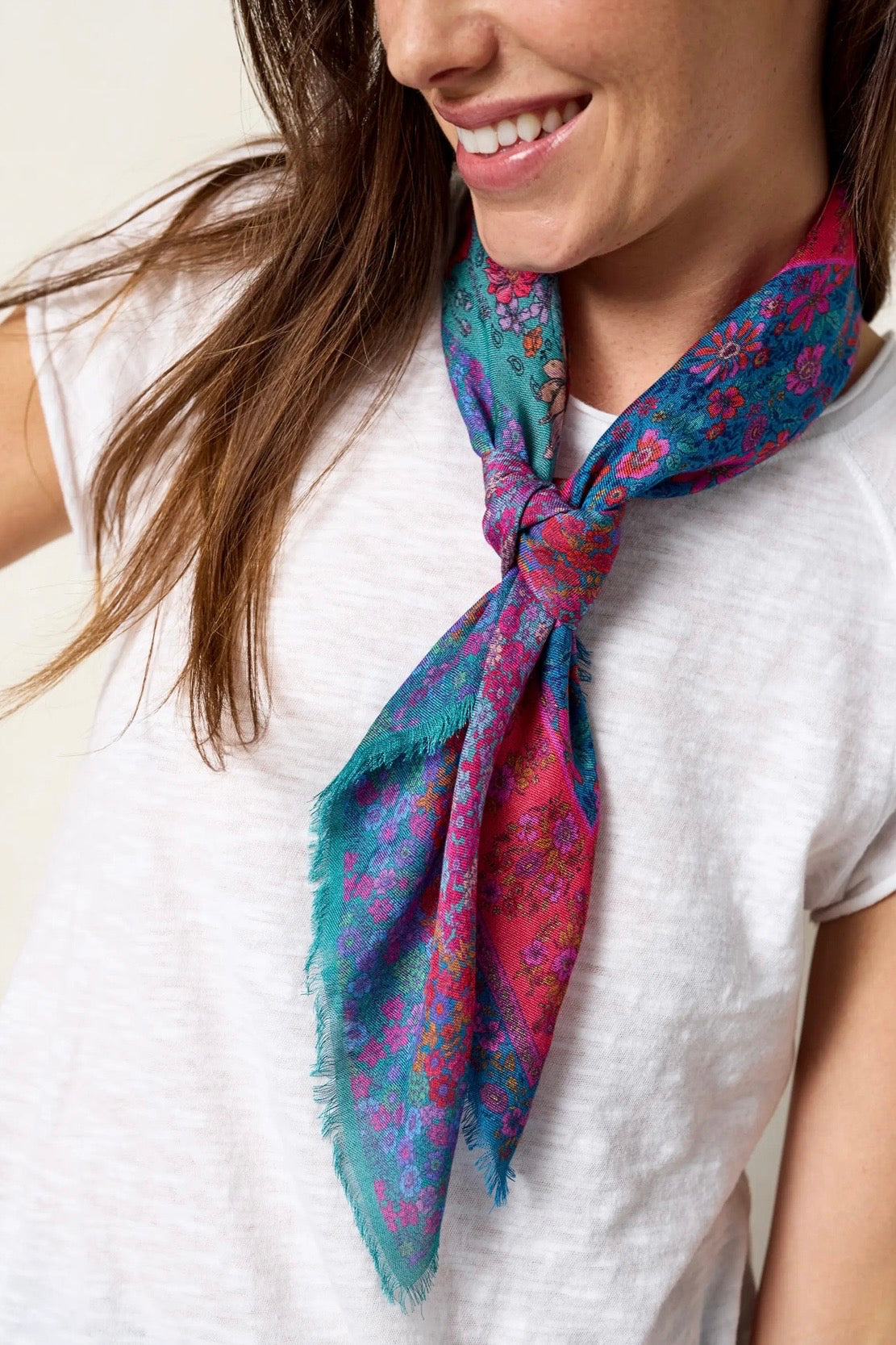 Natural Life Boho Bandana Scarf- Jewel Positano