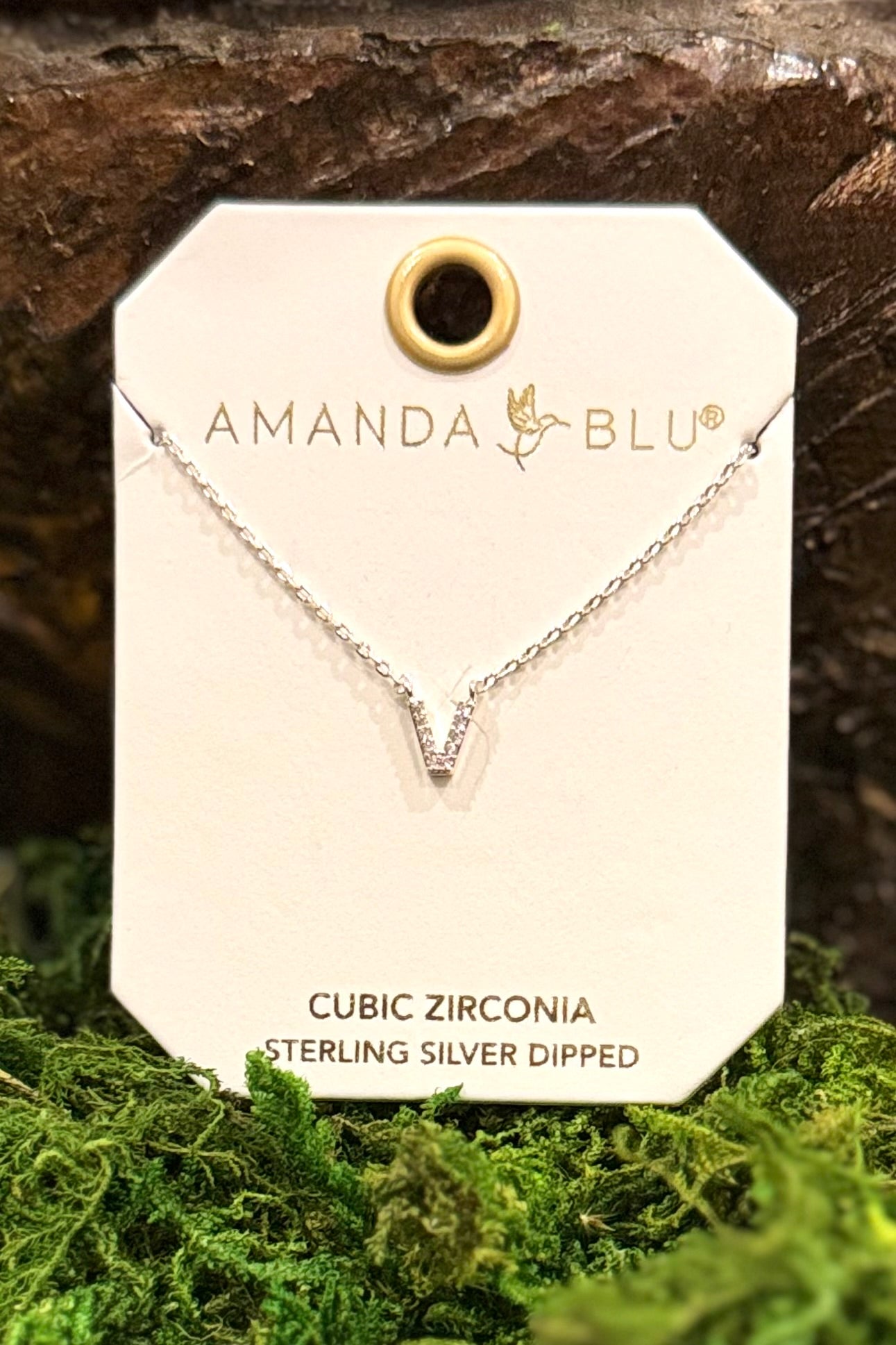 Amanda Blu Initial Necklace in Silver