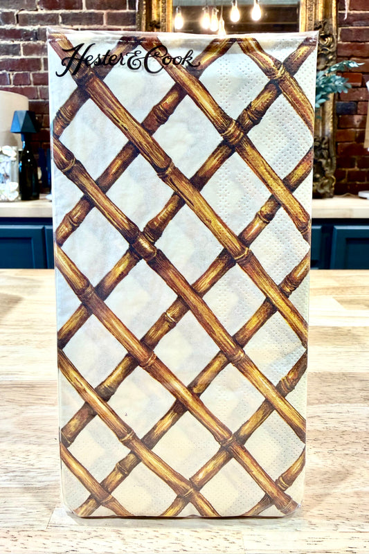 Hester & Cook Bamboo Lattice Guest Napkins