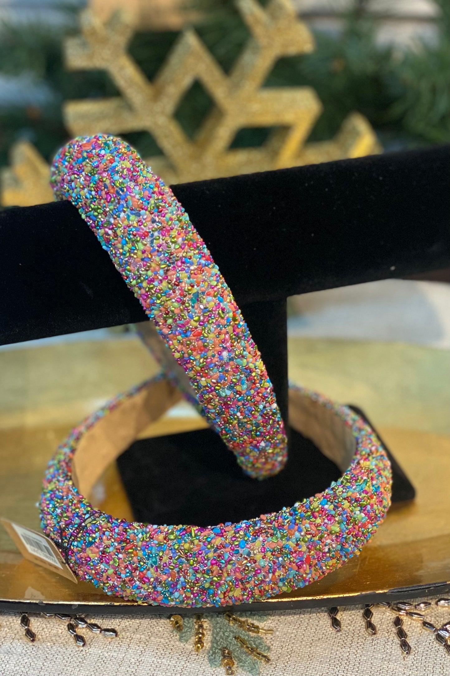 Sparkling Microbead Headband in Pink or Multicolor