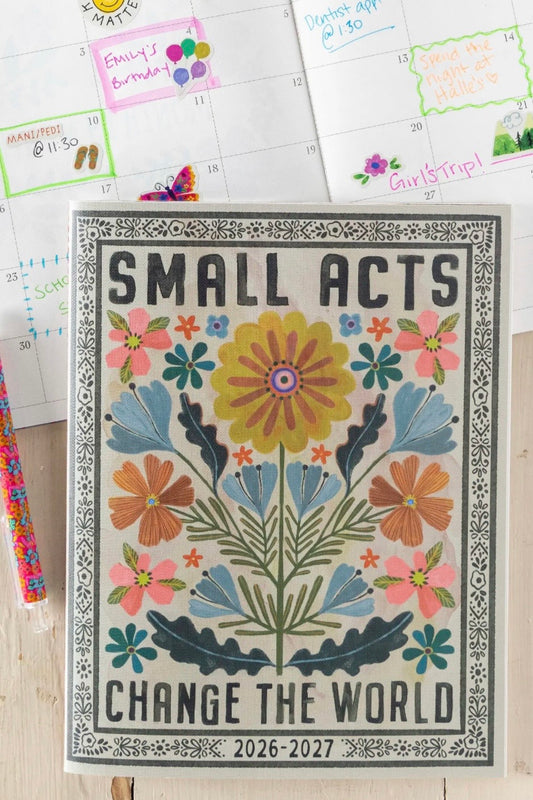 Natural Life Academic Soft Cover Planner- Small Acts Change the World
