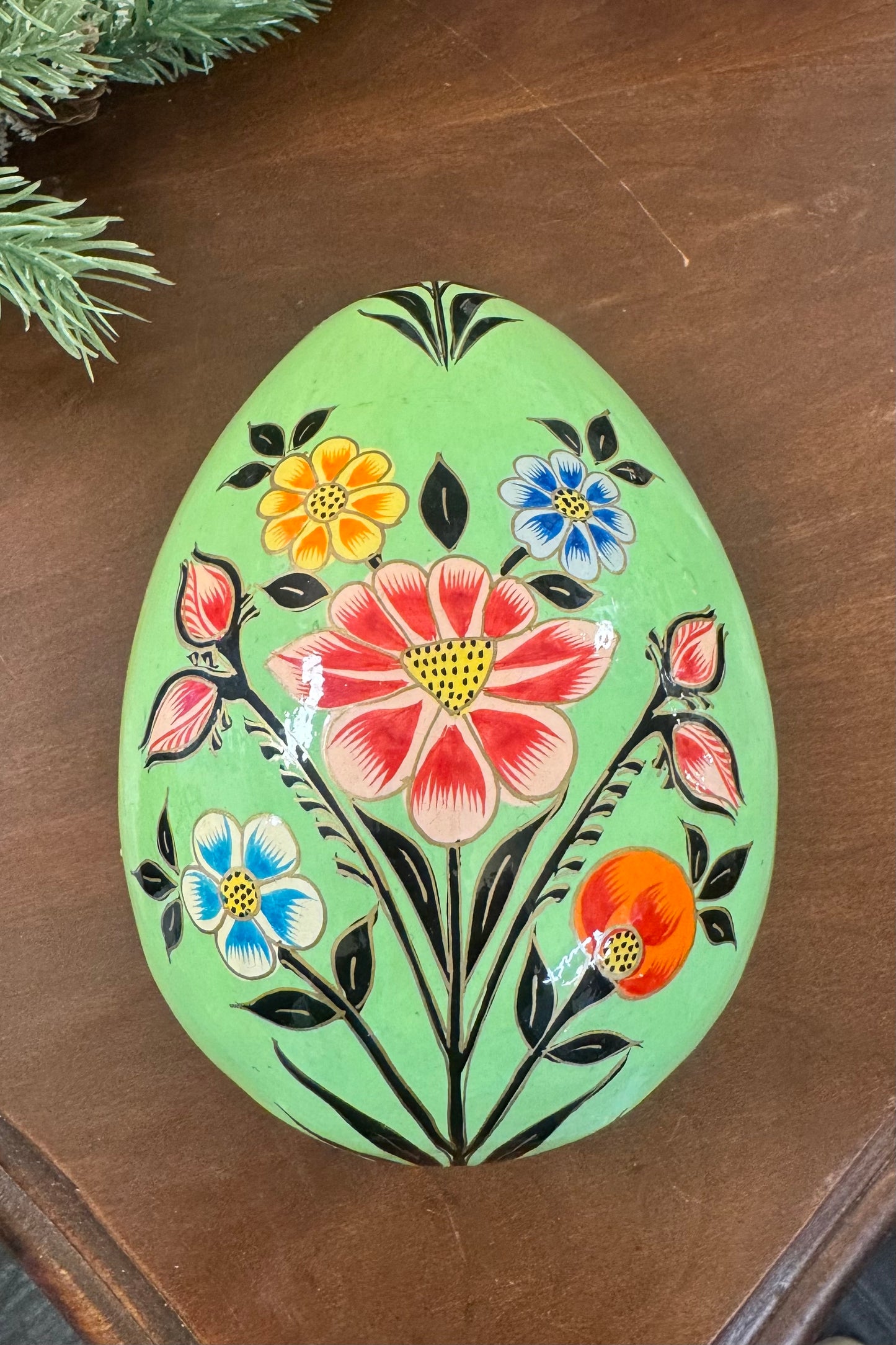 Handpainted Kashmiri Nesting Eggs- Set of 3