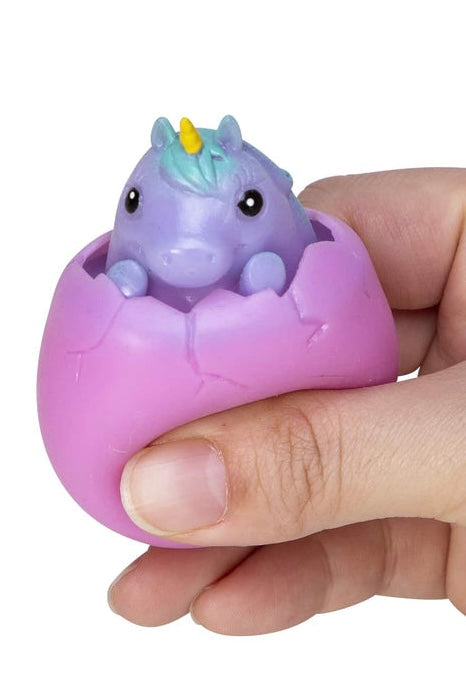 Unicorn Squeezy Peek Hatcher- Schylling Toys