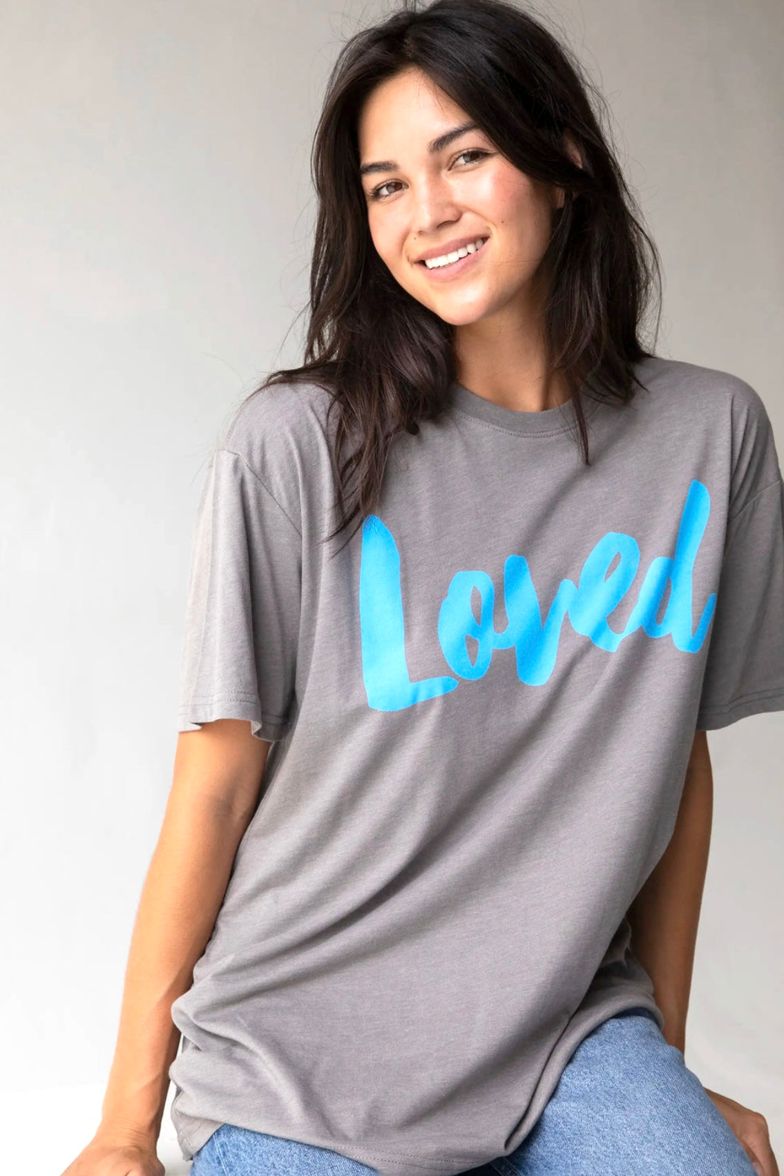 Natural Life Boyfriend Tee Shirt- Loved (HEAL Project)