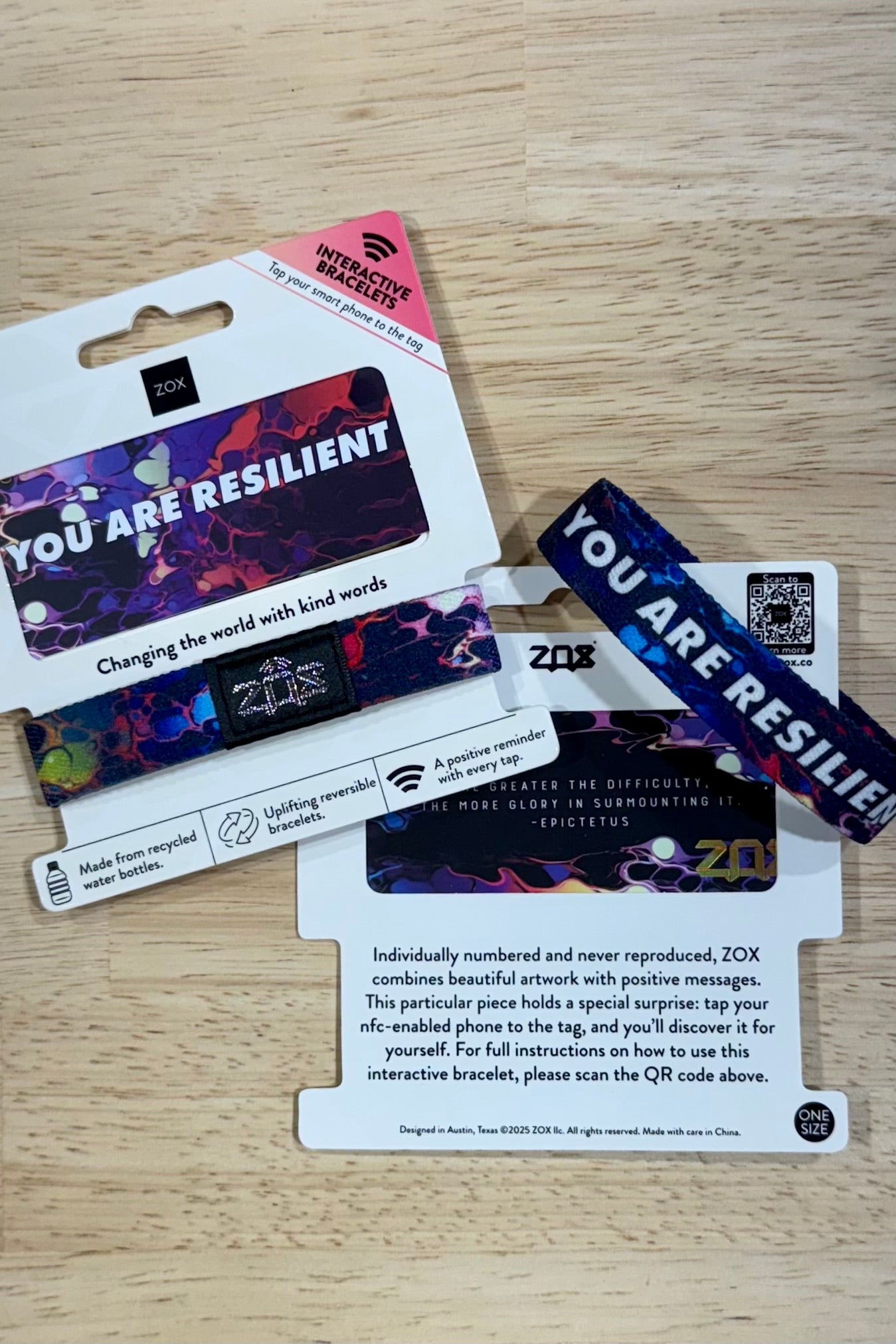 Zox Interactive Affirmation Bracelets