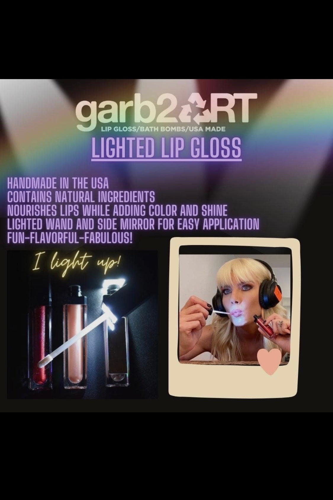 LipGarb Lighted Lip Gloss by Garb2Art