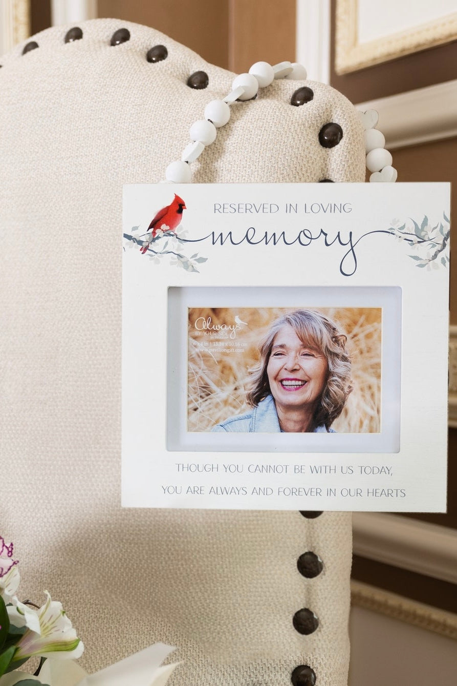 Reserved In Loving Memory Reserved Seat Photo Frame (Holds 6" x 4" Photo)