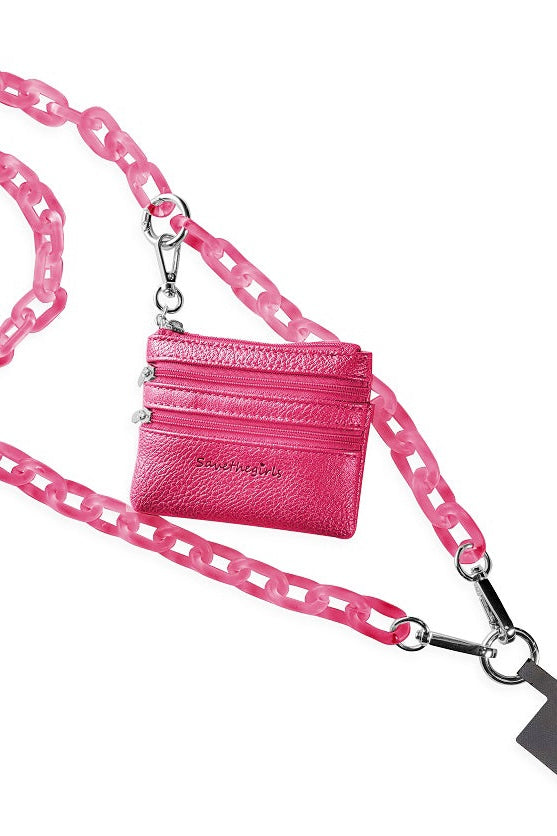 Clip & Go Ice Chain Phone Crossbody with Pouch Wallet by Save the Girls (Choose from 4 colors)