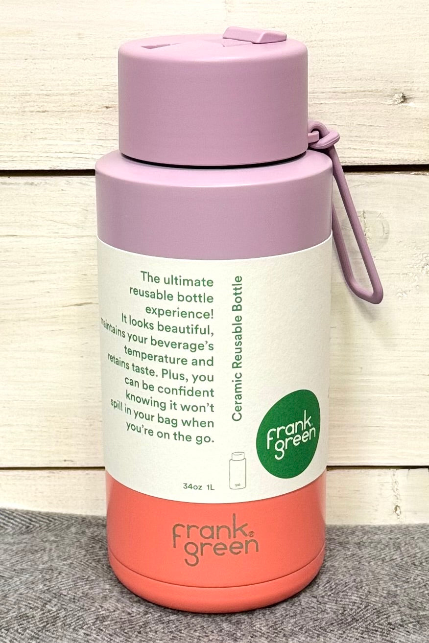 34 oz Limited Edition Frank Green Reusable Bottle with Ceramic Lining- HALF PRICE SUMMER SALE