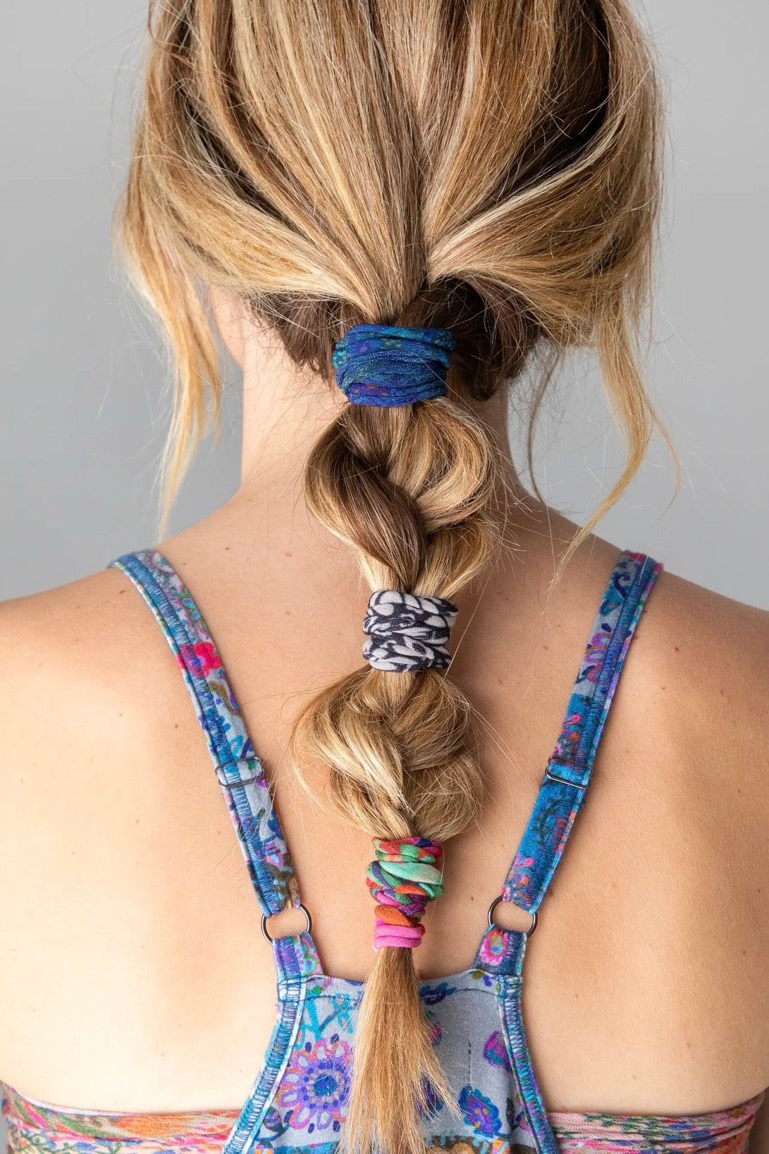 Natural Life Boho Bands in Blue Floral