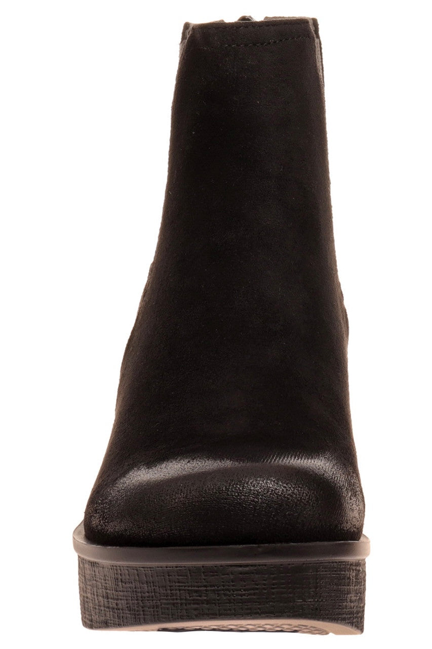 60% OFF SALE! Pierre Dumas Black Clue Faux Suede Bootie- reg. $54.99