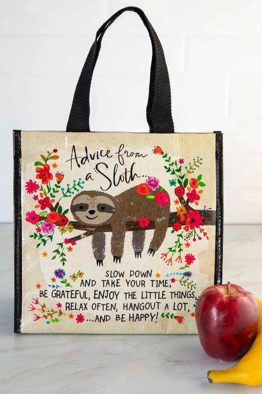 Natural Life Insulated Lunch Bag-Advice From a Sloth