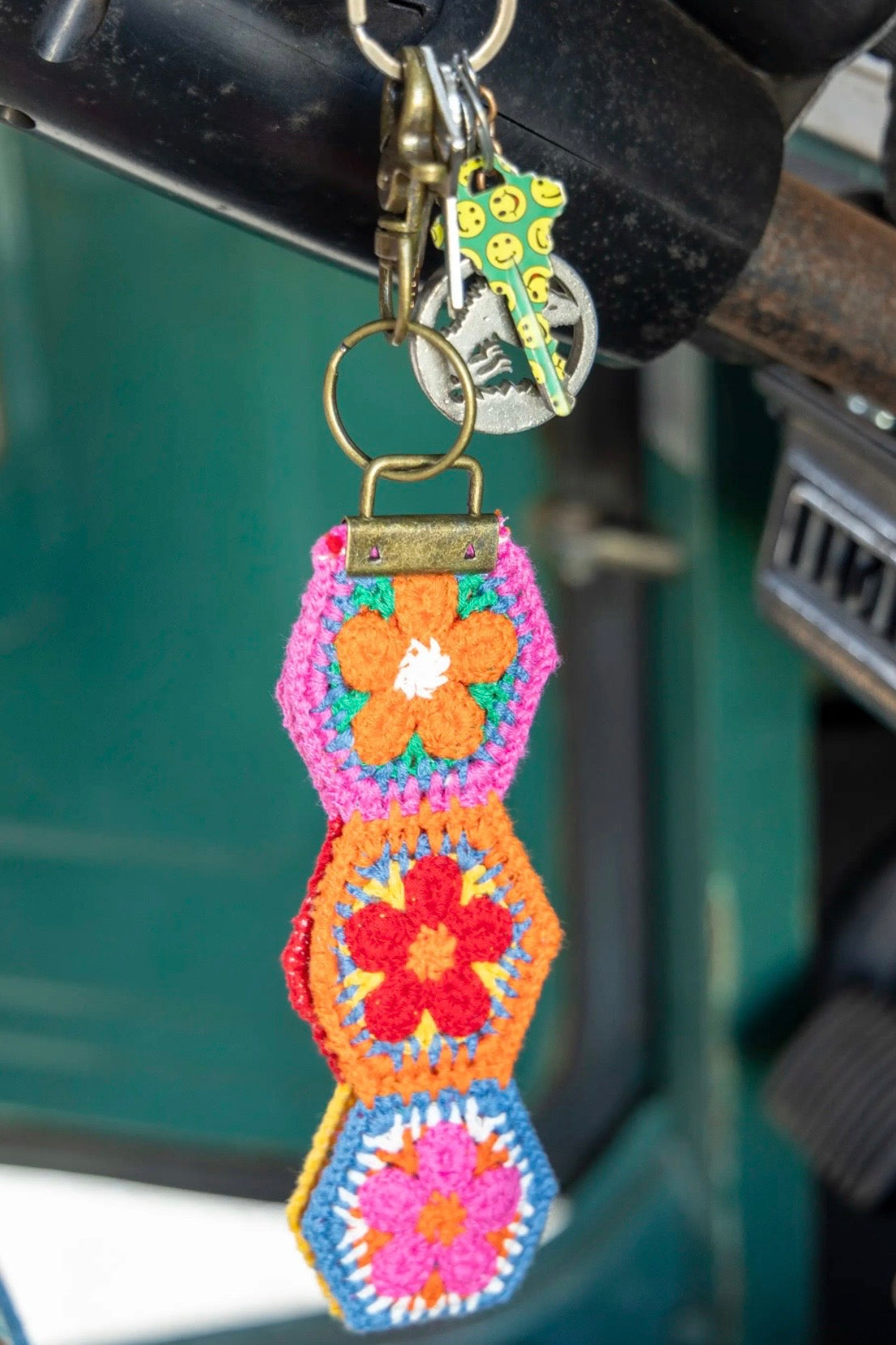Natural Life Crochet Key Fob