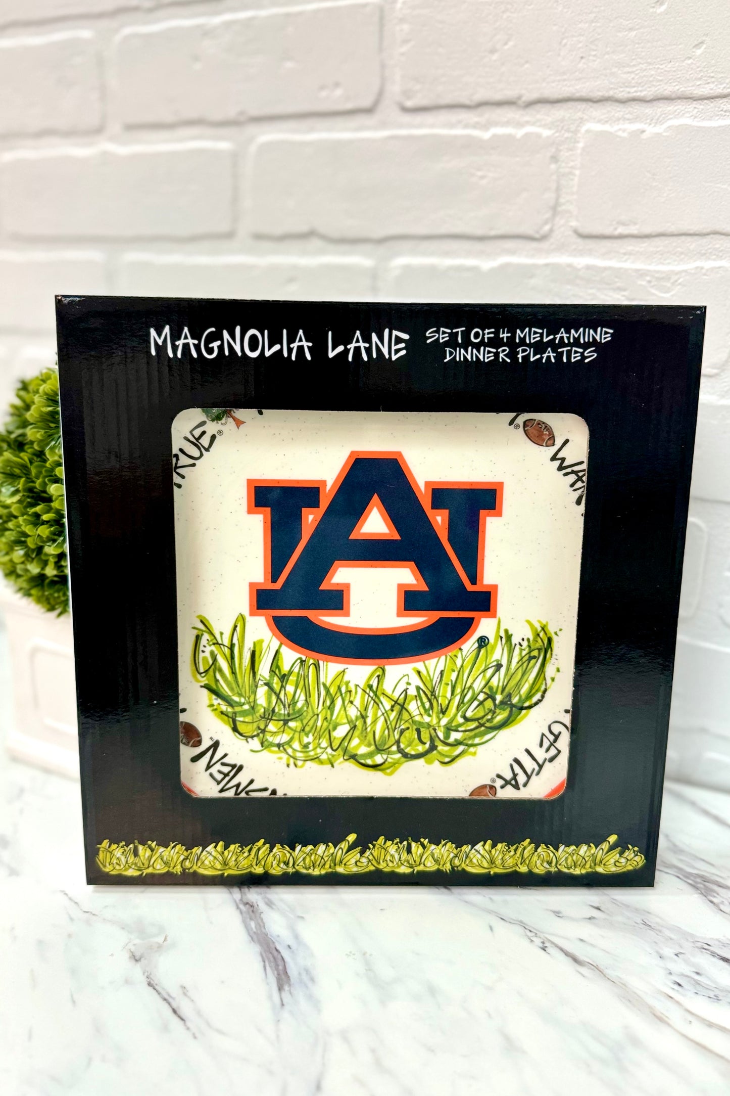 Auburn University Melamine Plate Set of 4