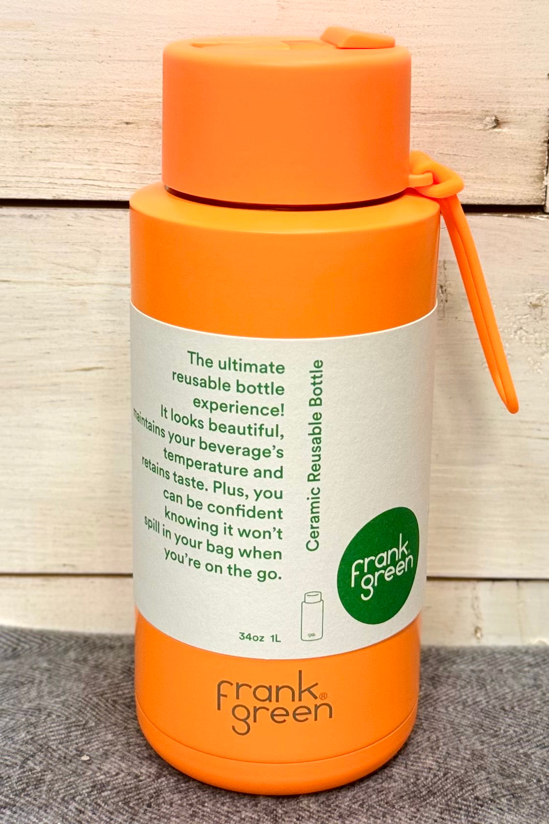 34 oz Frank Green Reusable Bottle with Ceramic Lining- HALF PRICE SUMMER SALE!