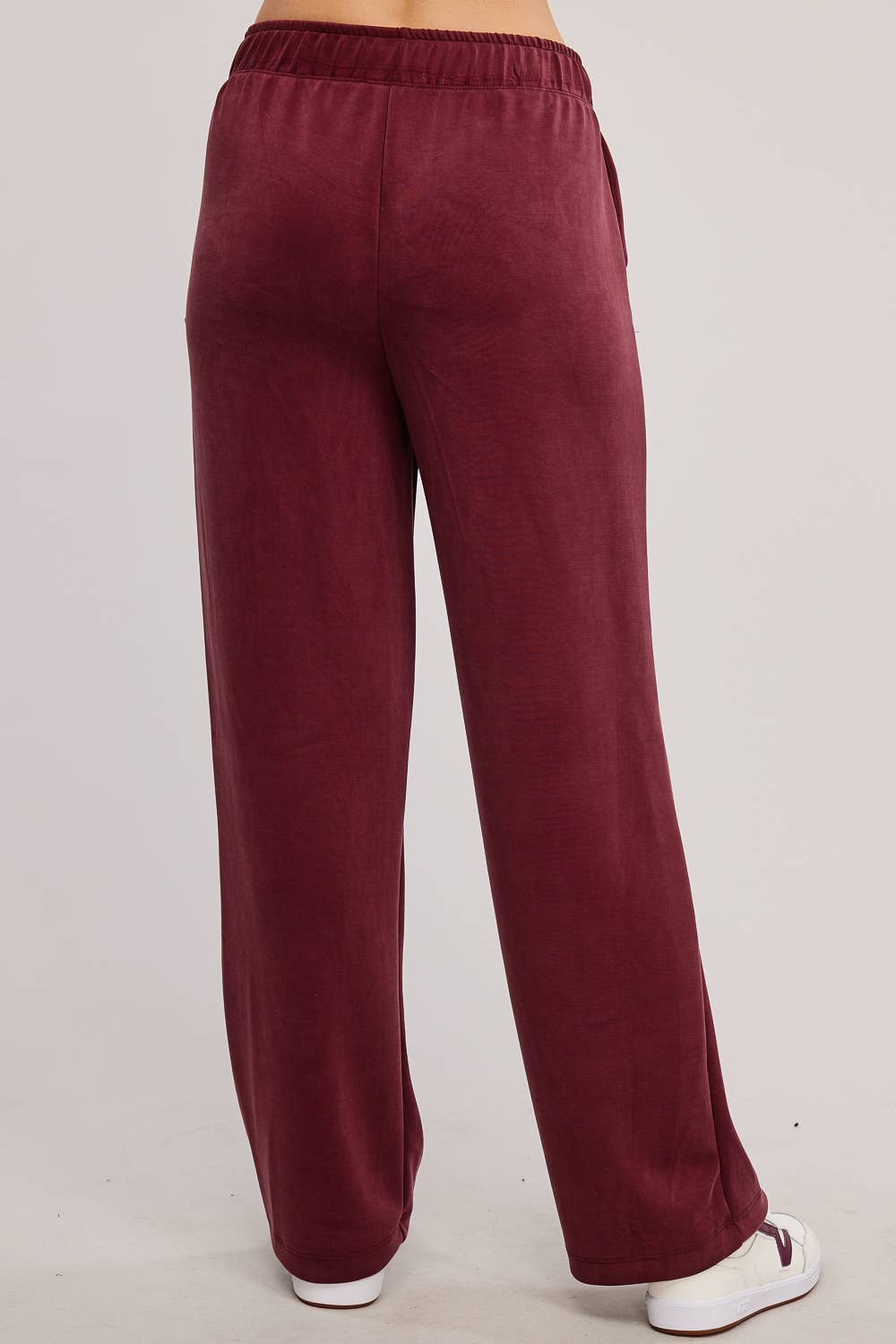 Burgundy Margo Scuba Pants by Charlotte Avery