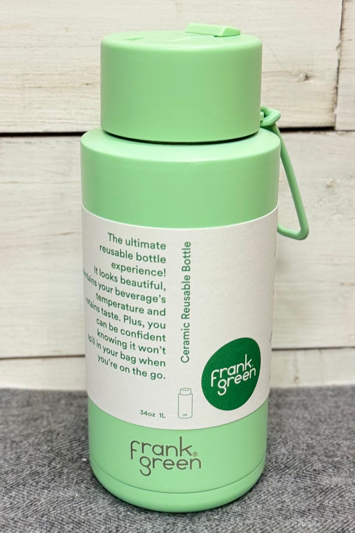 34 oz Frank Green Reusable Bottle with Ceramic Lining- HALF PRICE SUMMER SALE!