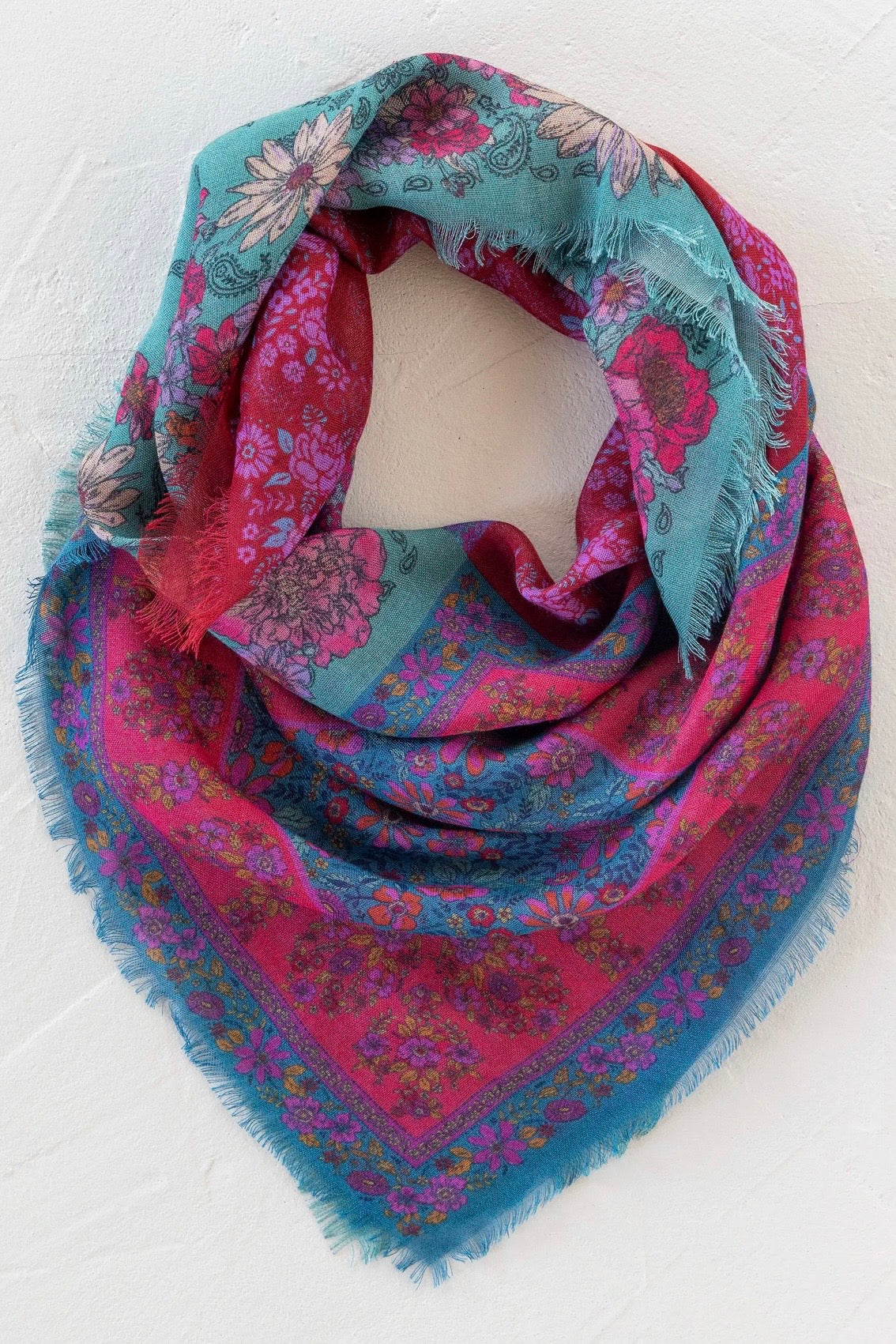 Natural Life Boho Bandana Scarf- Jewel Positano