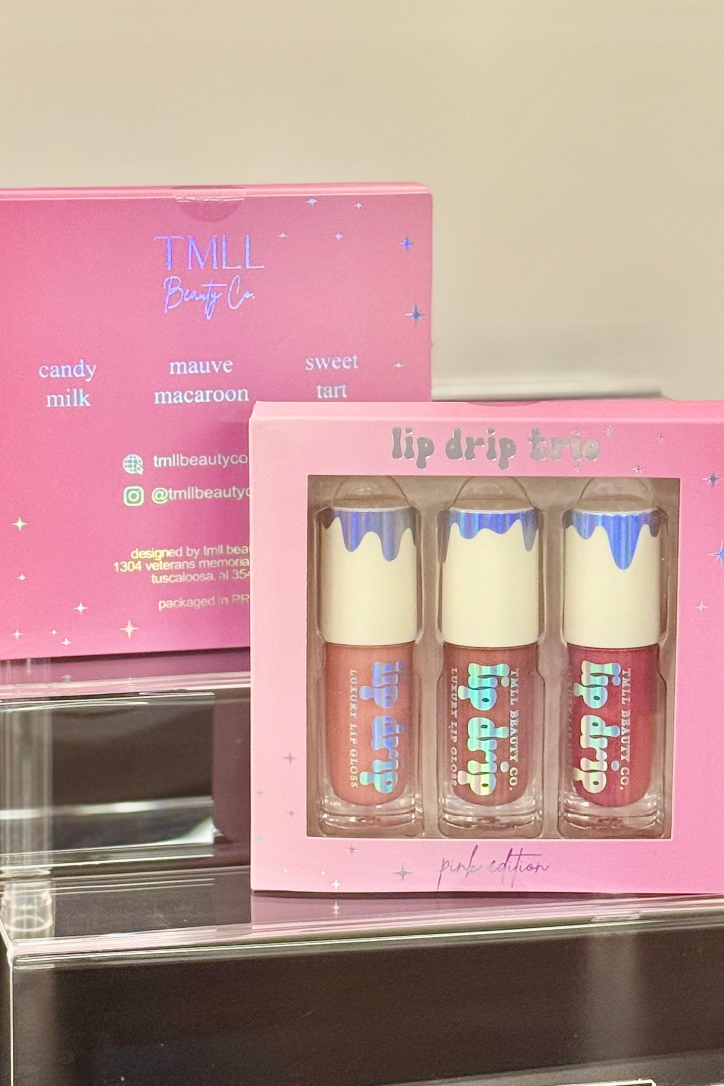Lip Drip Limited Edition Pink Trio- Luxe Moisturizing Lip Gloss