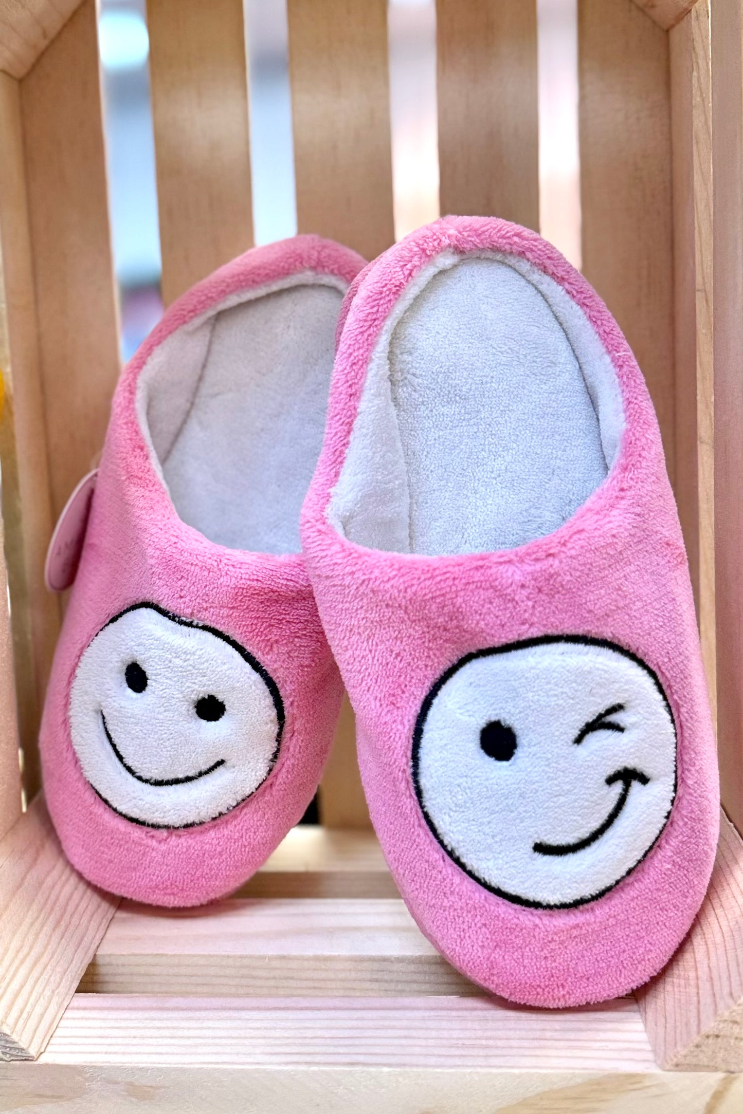 Winky Face House Slippers