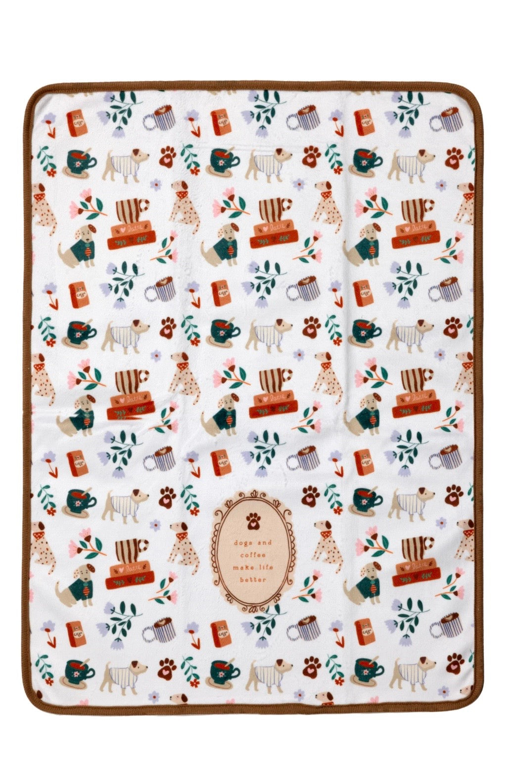 Dogs & Coffee Tea Towel & Sponge Gift Set