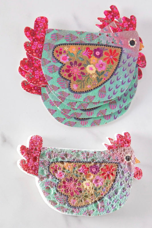 Natural Life Pop Up Sponges Set of 5-Chickens