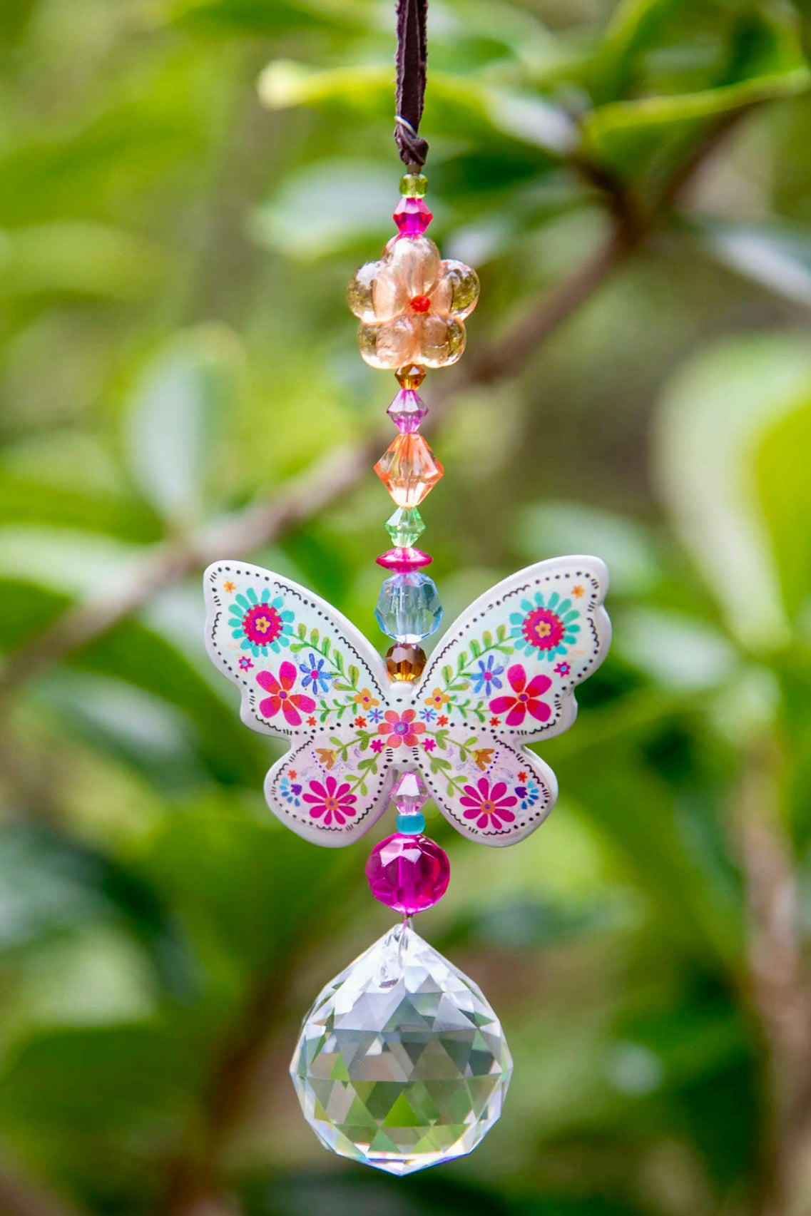 Natural Life Sun Catcher Car Charm- Butterfly