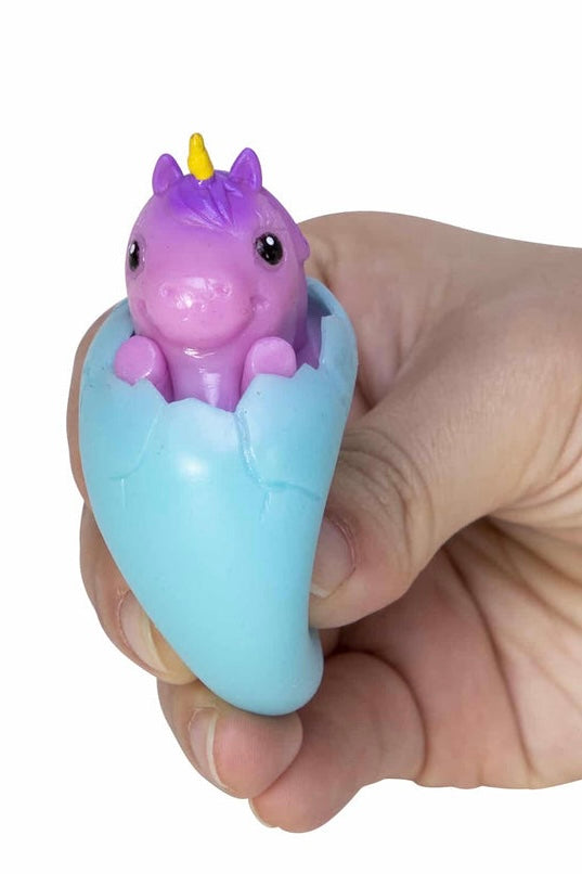 Unicorn Squeezy Peek Hatcher- Schylling Toys