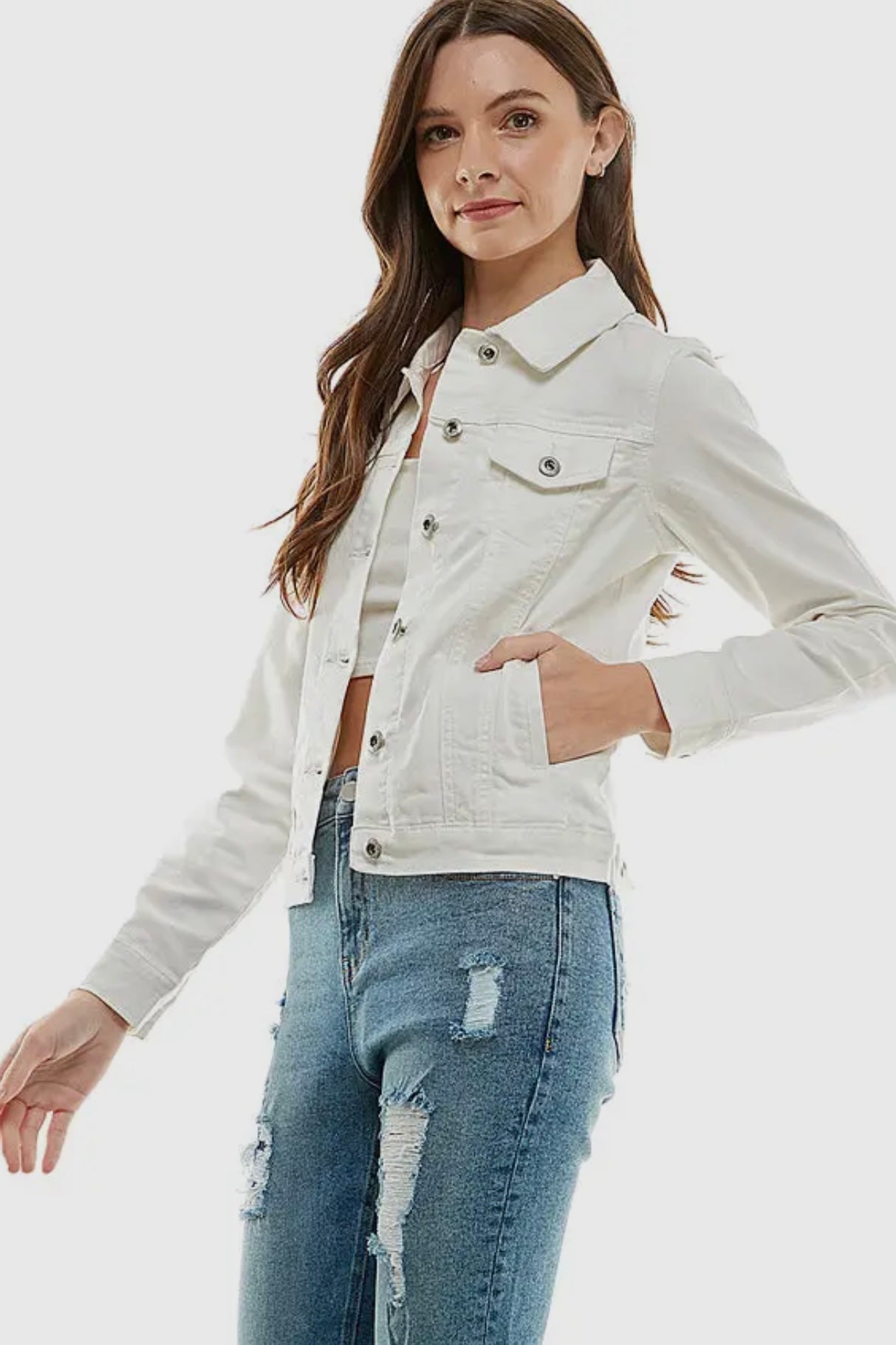 White Wash Denim Jacket