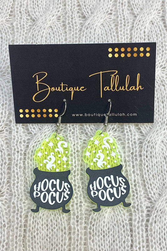 Hocus Pocus Acrylic Dangle Earrings