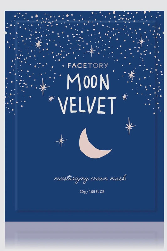 FaceTory Moon Velvet Moisturizing Cream Sheet Mask- Korean Beauty