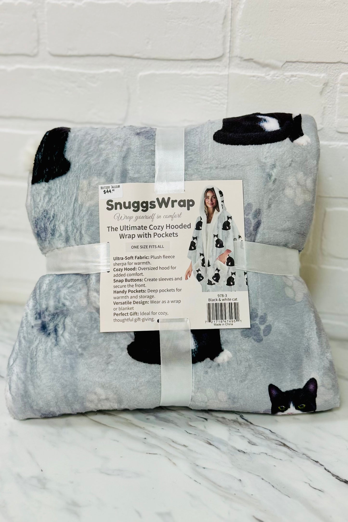 Snuggs Cozy Hooded Wrap with Pockets- Favorite Pet Breeds Edition