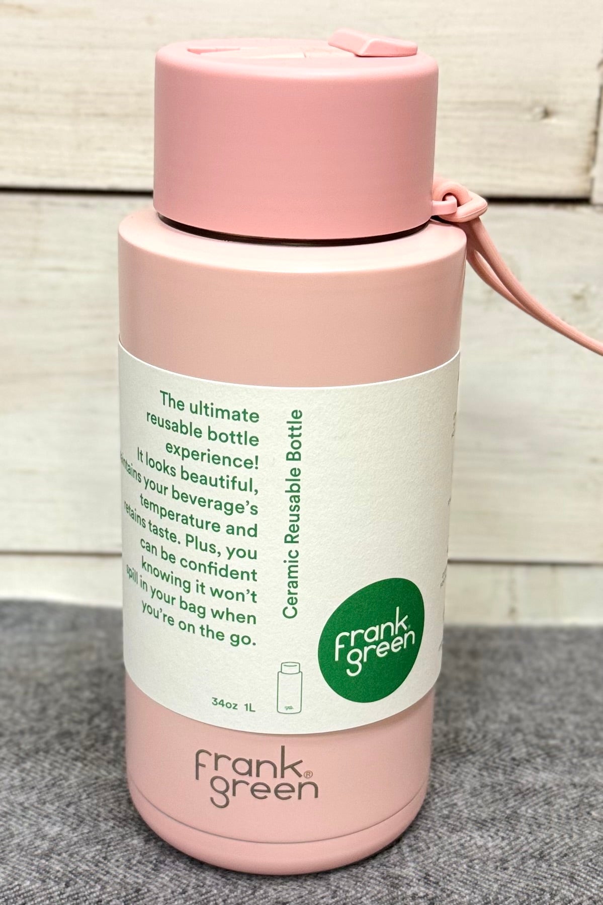 34 oz Frank Green Reusable Bottle with Ceramic Lining- HALF PRICE SUMMER SALE!