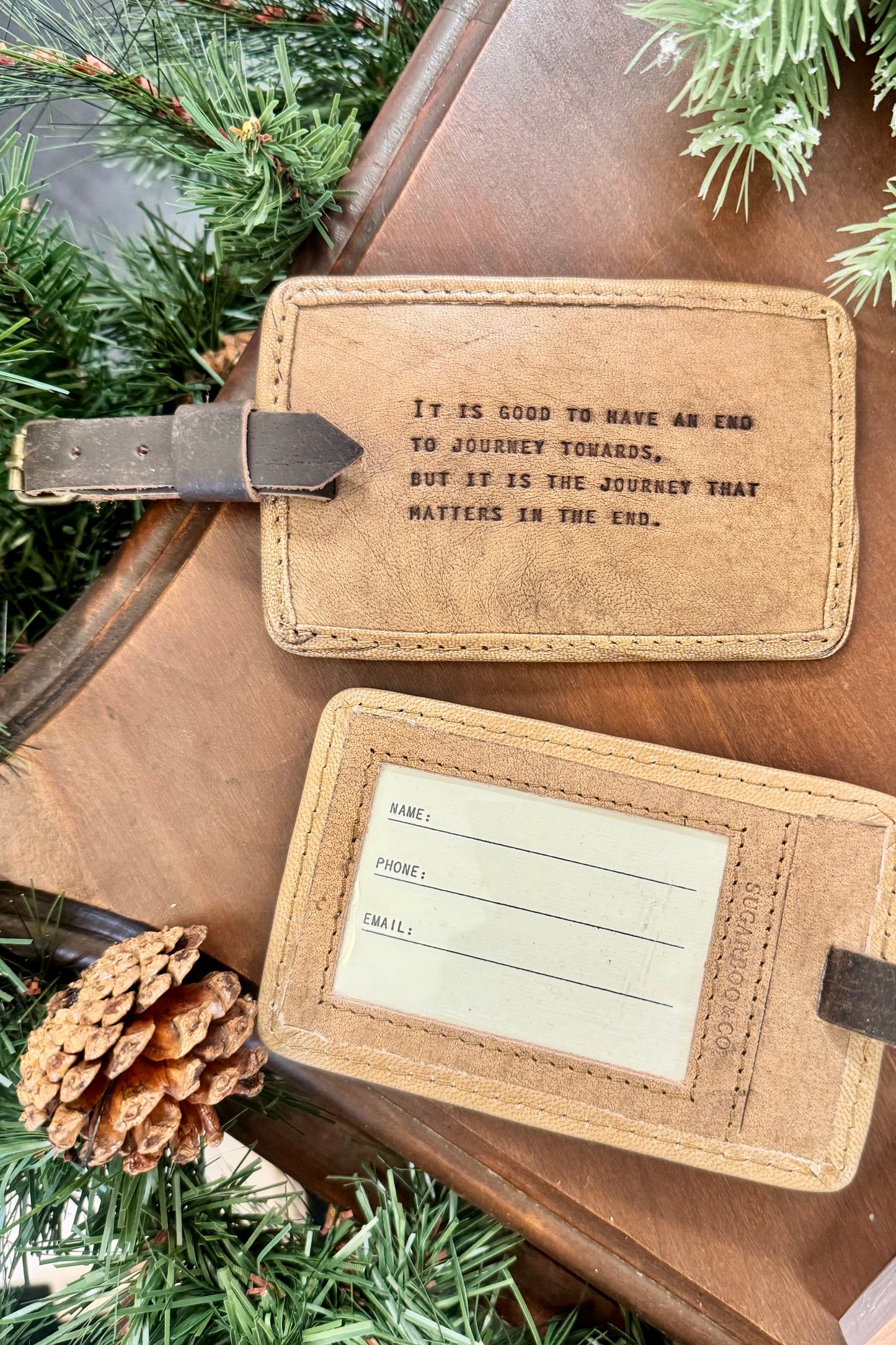 It Is Good To Have An End To Journey Towards Leather Luggage Tag