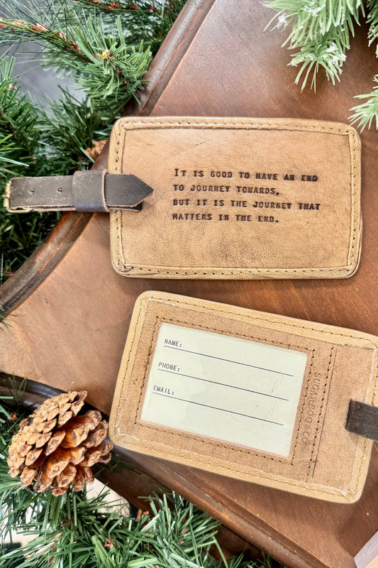 It Is Good To Have An End To Journey Towards Leather Luggage Tag