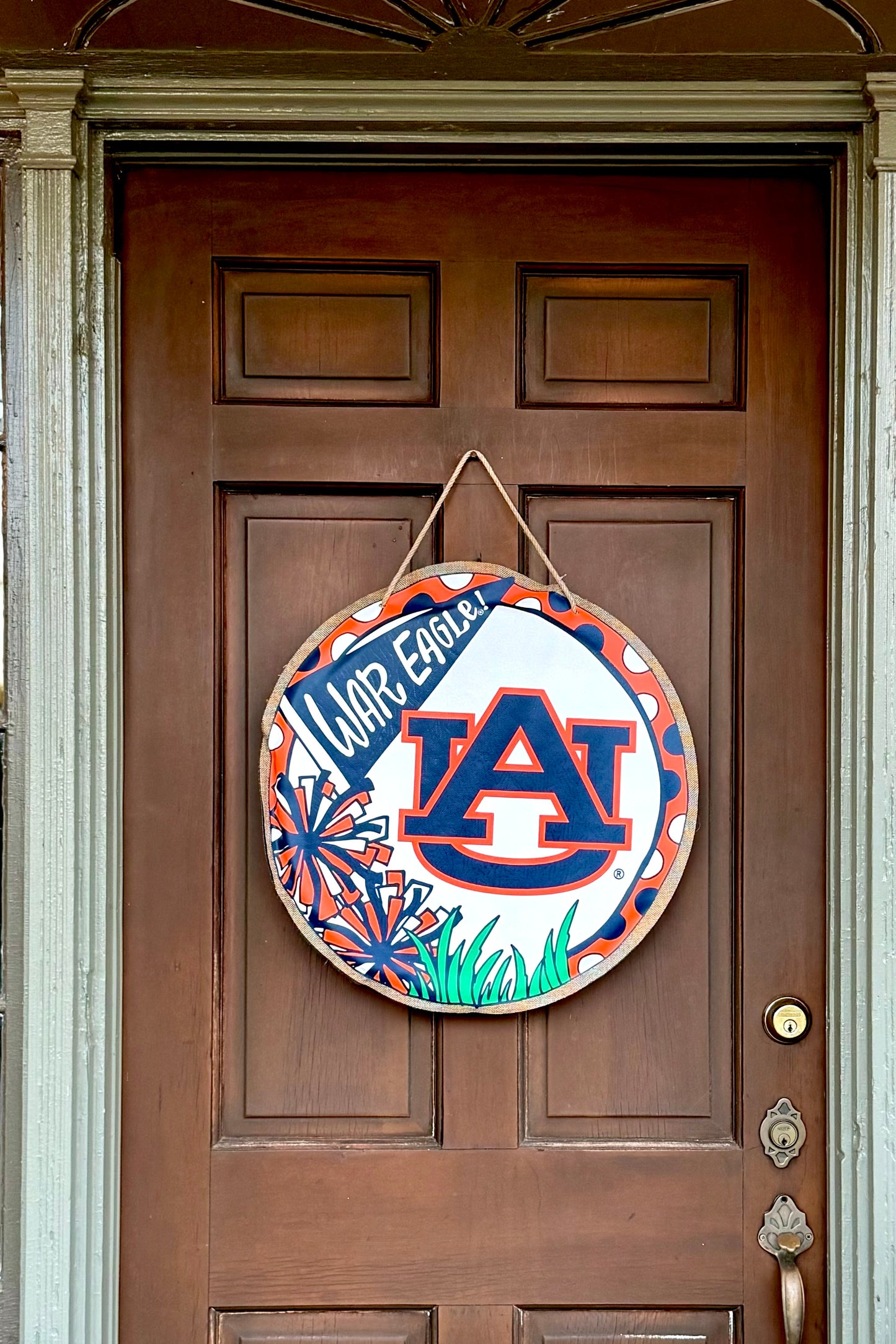 Auburn University 22” Burlap Door Hanger