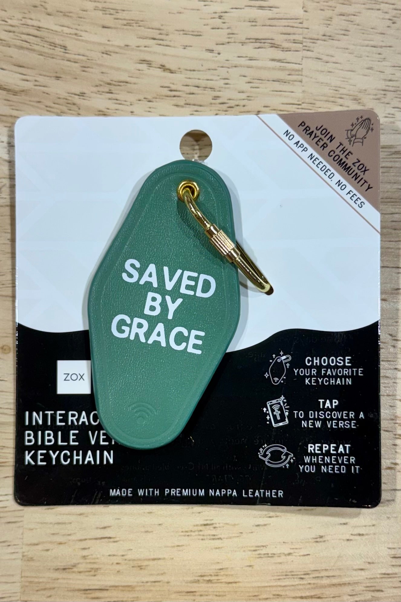 Zox Interactive Bible Verse or Affirmation Keychain