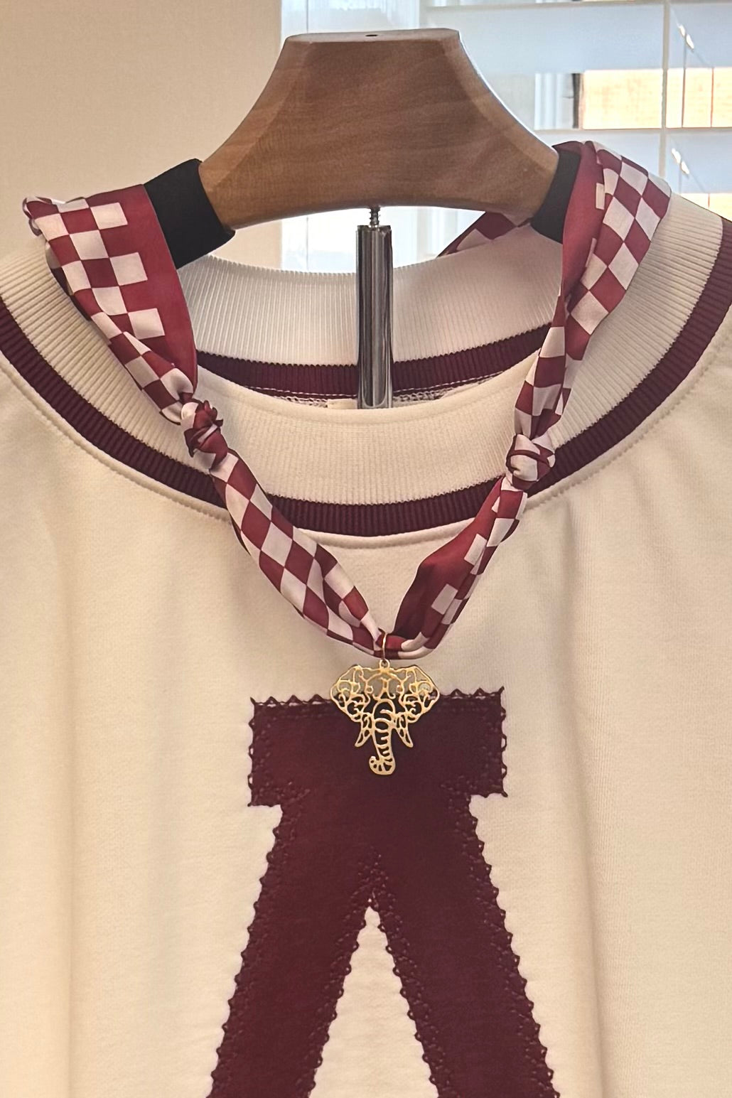 Alabama Scarf Necklace- Roll Tide!