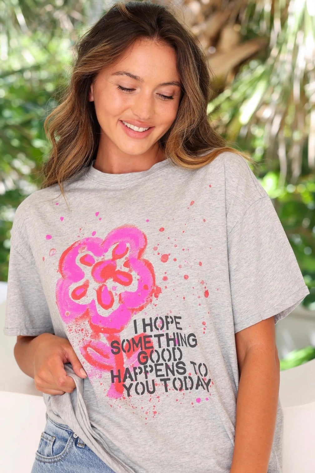 Natural Life Hope Something Good Happens to You Graphic Tee