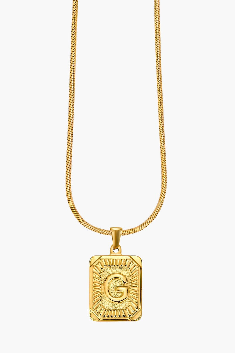 Cape Diablo Golden Glow Initial Necklace