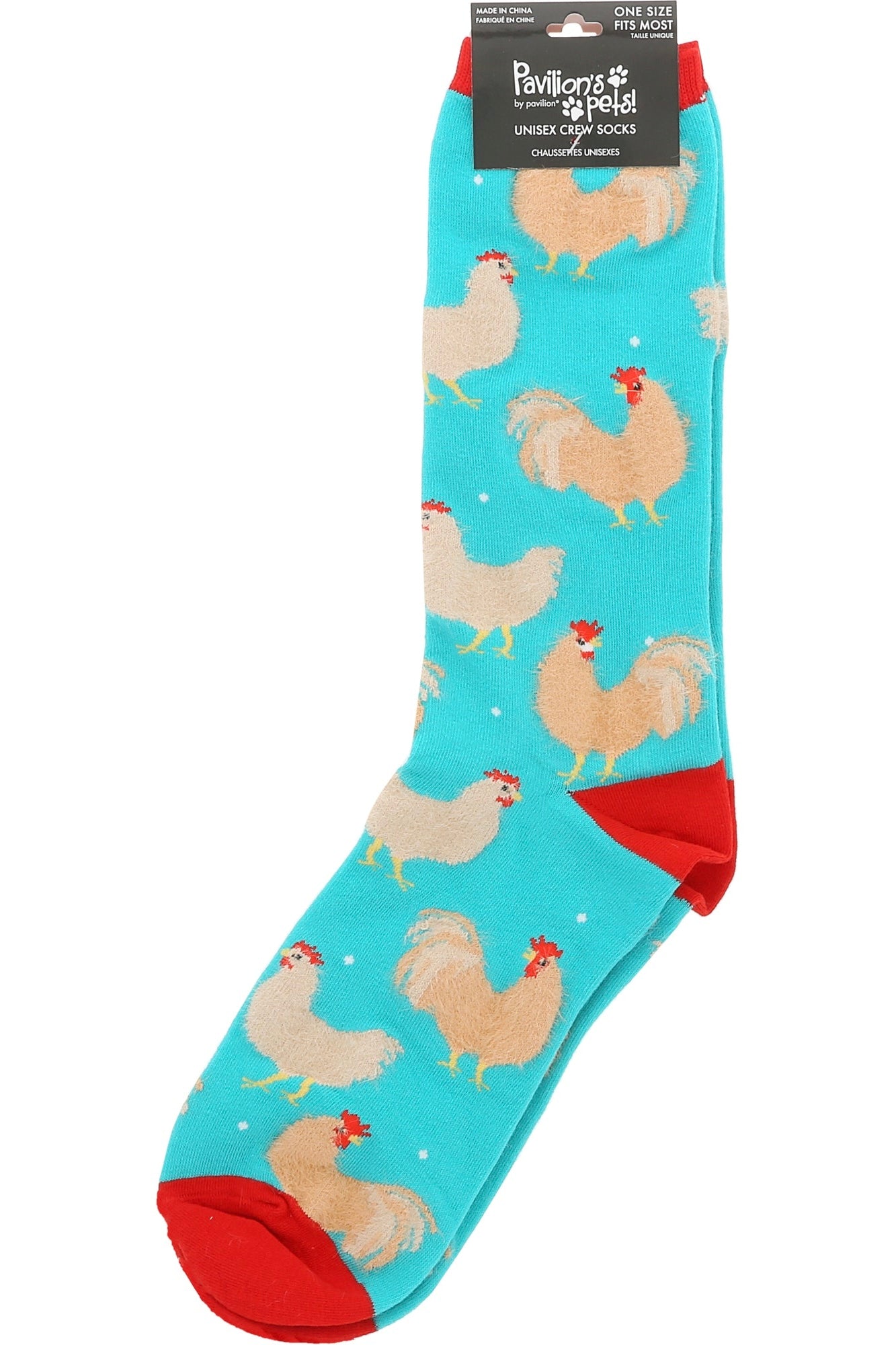 Pavillion Pets Chickens Crew Socks