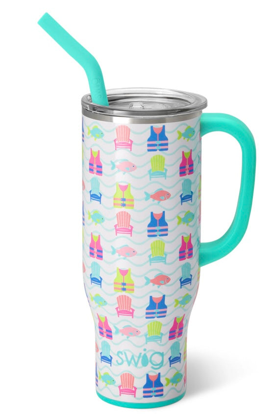 Swig Lake Girl 30 oz. Mega Mug with Handle