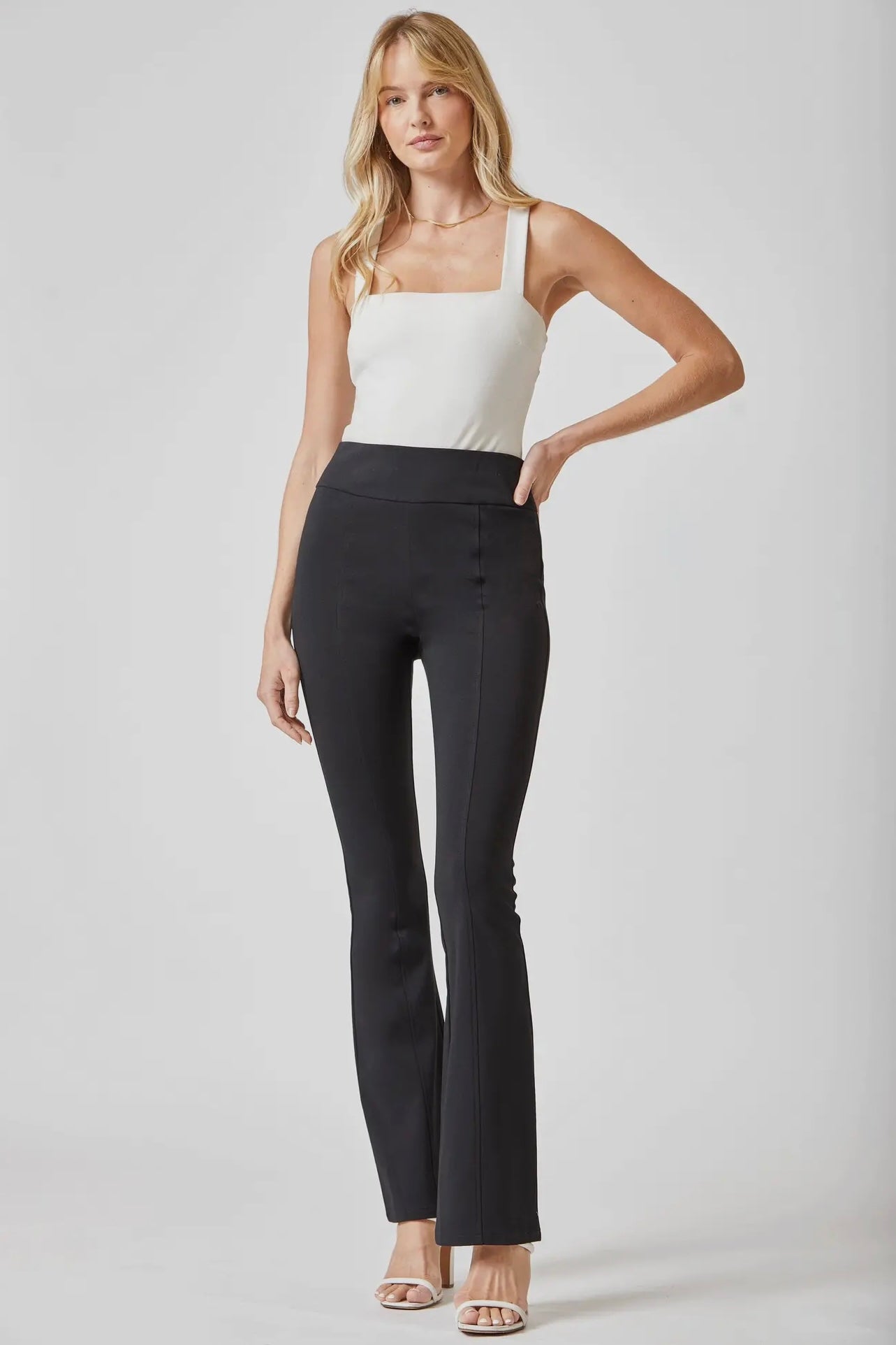 Magic High Waisted Flare Pant in Black