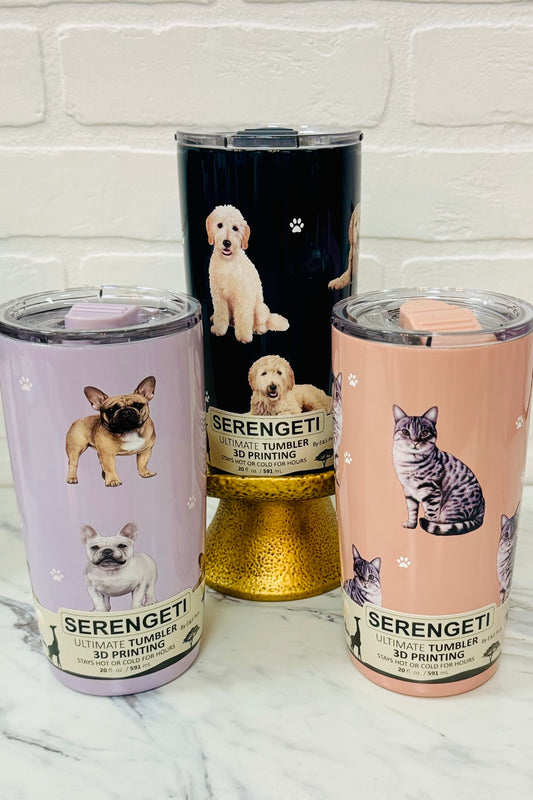 Serengeti Insulated Stainless Steel Pet Breed Tumblers (Select your breed)