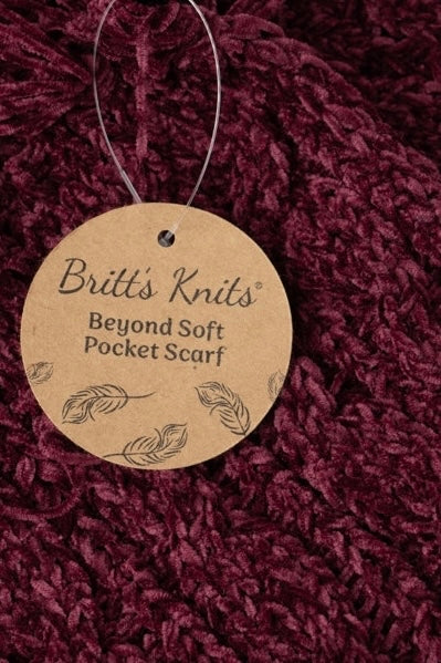 Britt’s Knits Buttery Chenille Beyond Soft Pocket Scarf (Available in 4 colors)
