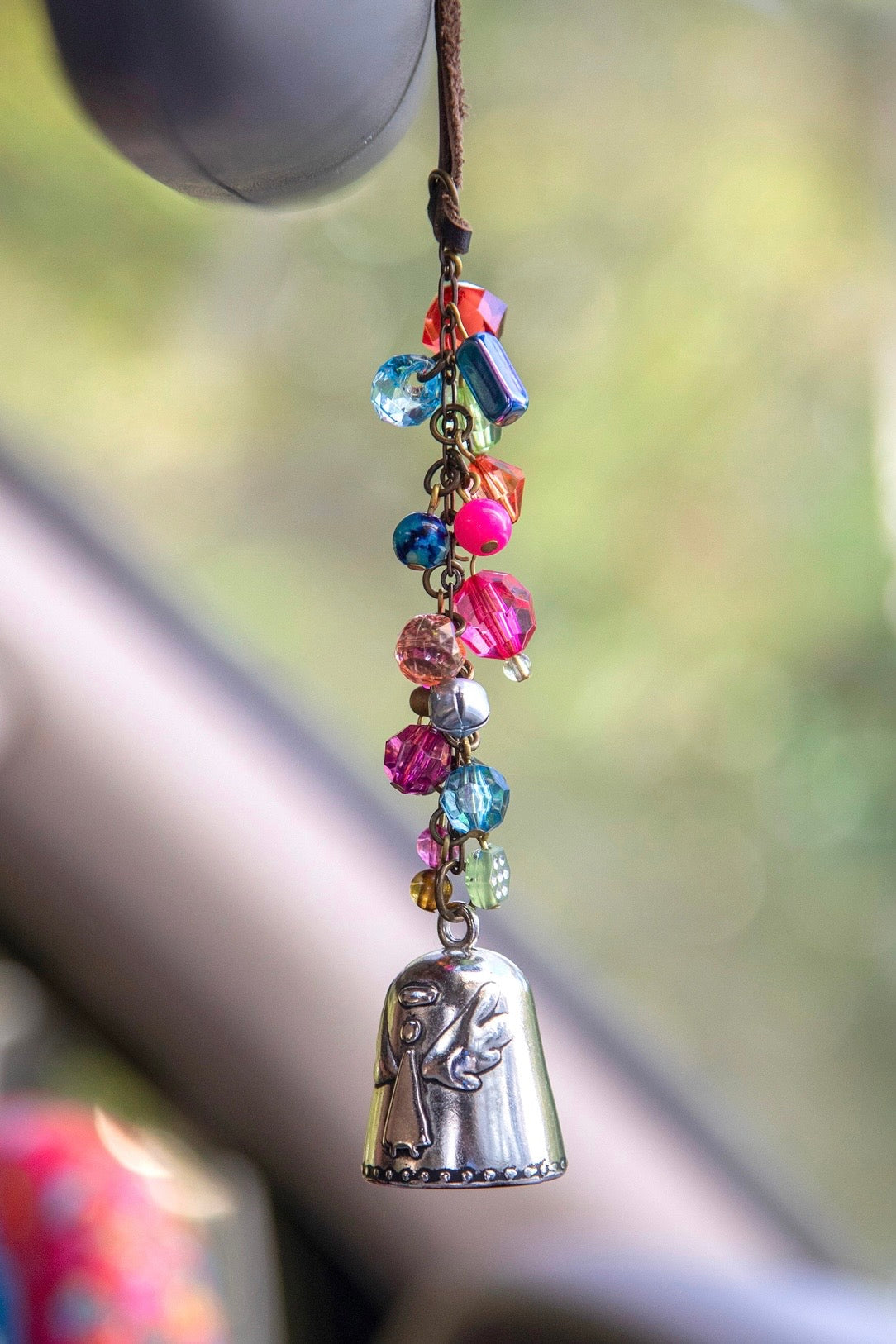 Natural Life Blessing Bell Car Charm