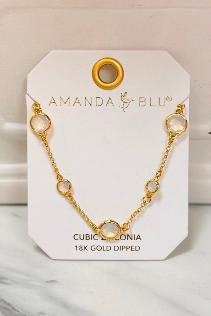 Amanda Blu Faceted CZ Collection in Gold