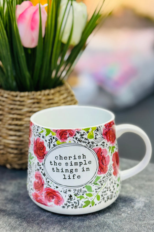 Cherish The Simple Things 18 Ounce Mug